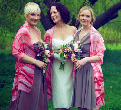 'Spring Ribbons ~ Pink' Signature Valentino 'Ribbon Design' Silk Stole Wraps 